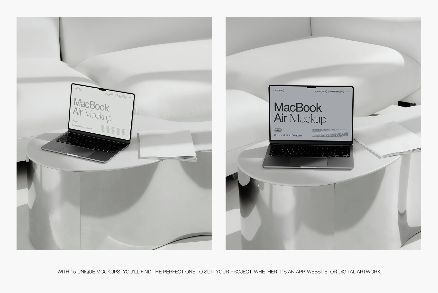 MacBook Air M2 iPhone 14 Pro Mockups 4