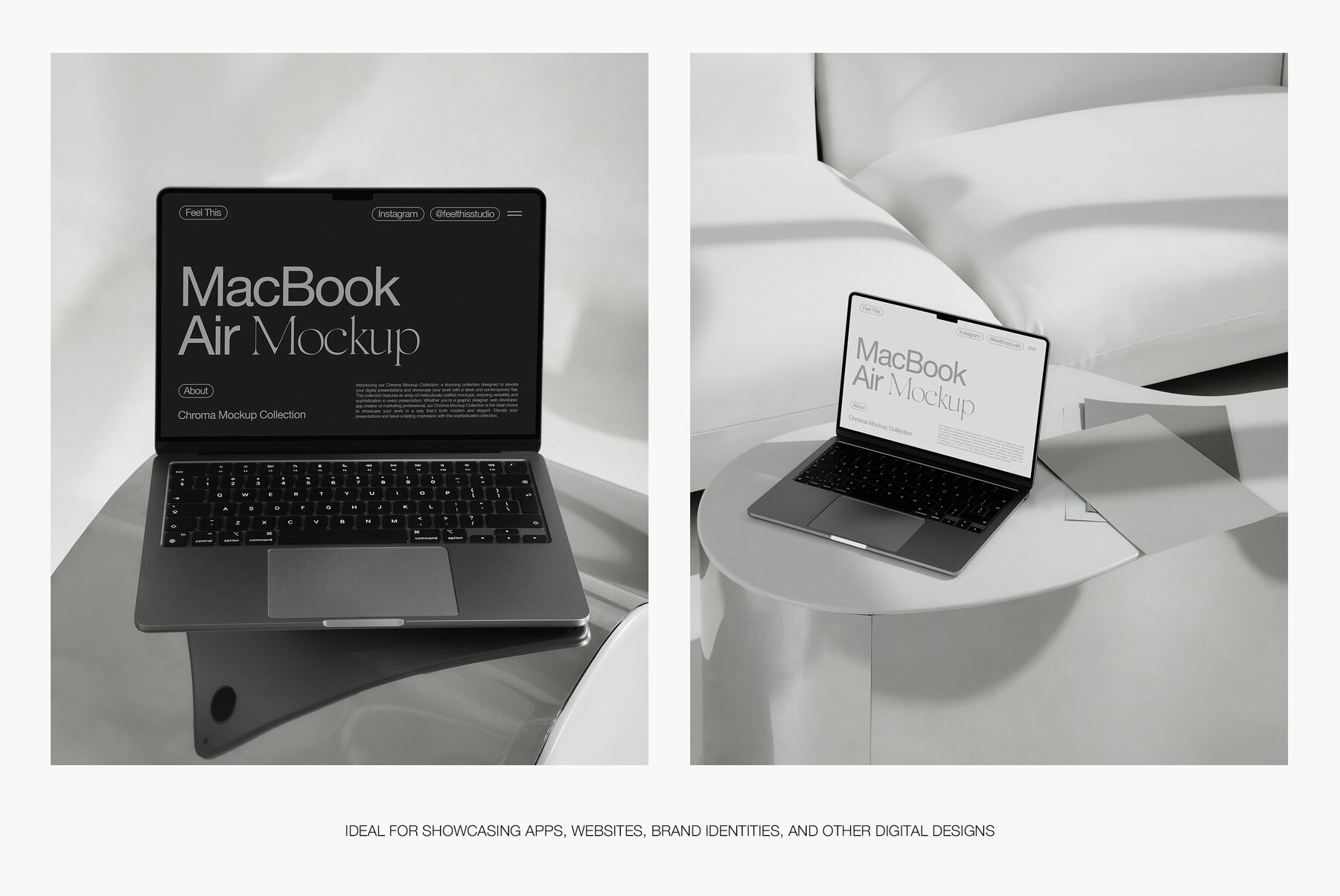 MacBook Air M2 iPhone 14 Pro Mockups 8