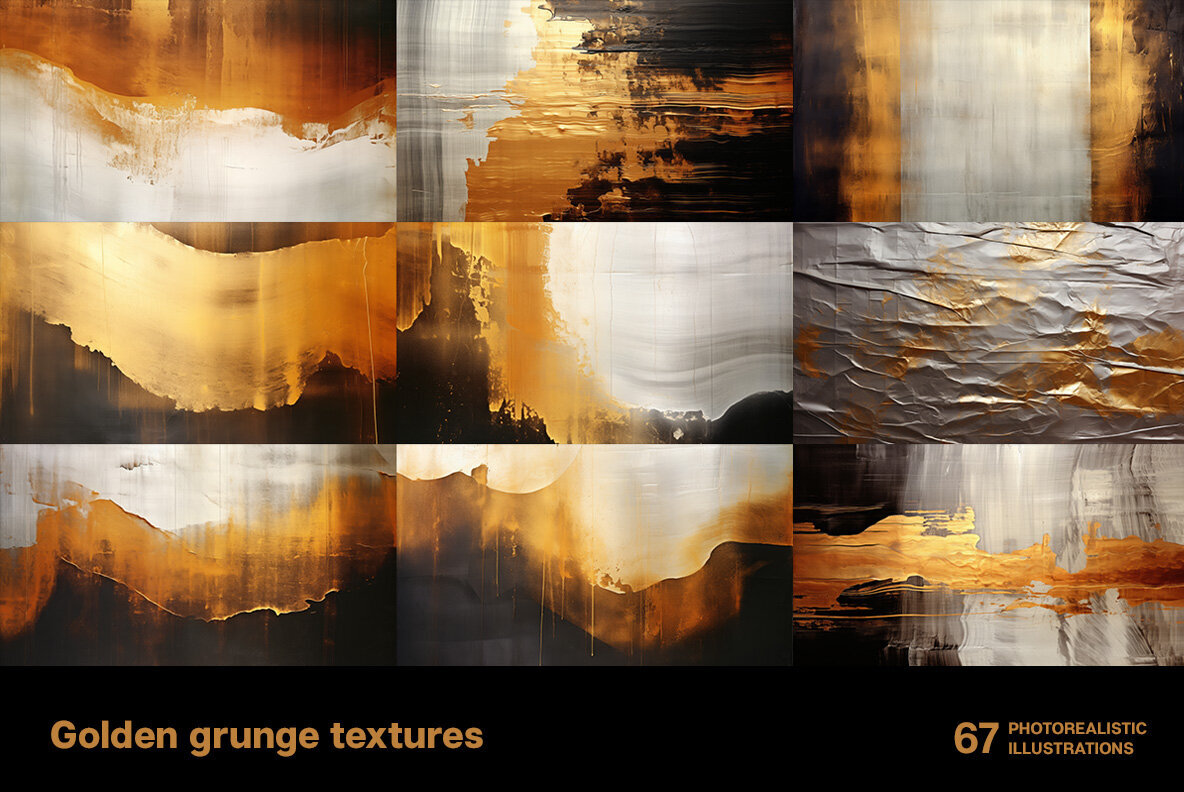 Golden Grunge Textures 2