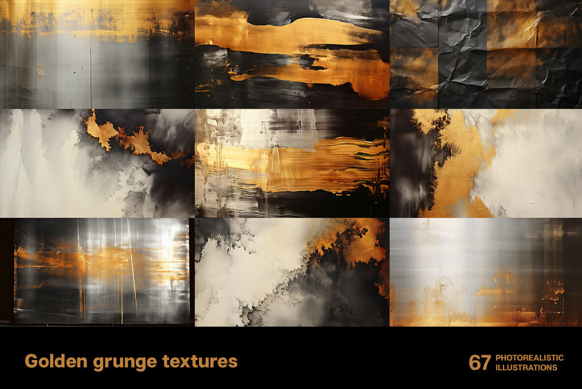 Golden Grunge Textures 3