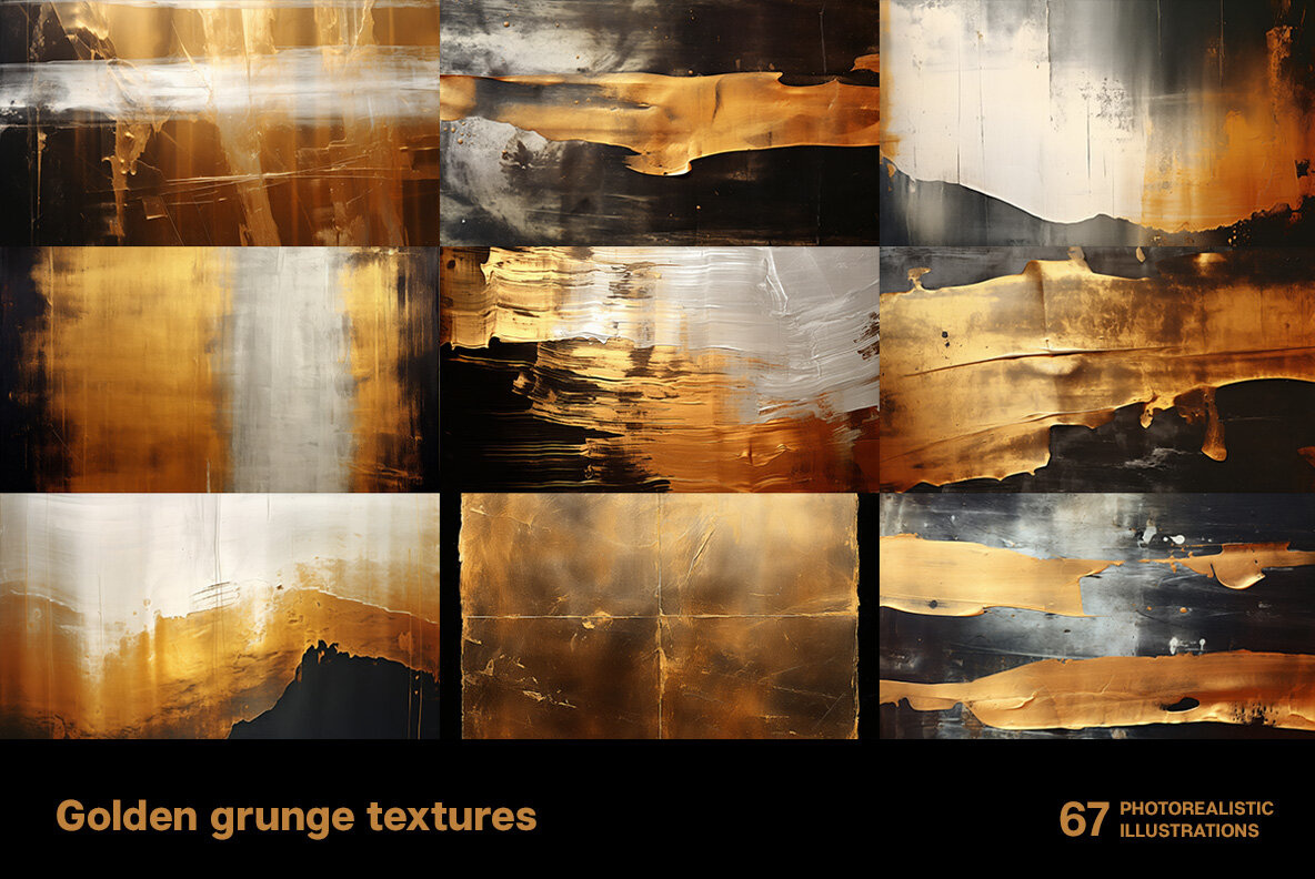 Golden Grunge Textures 4