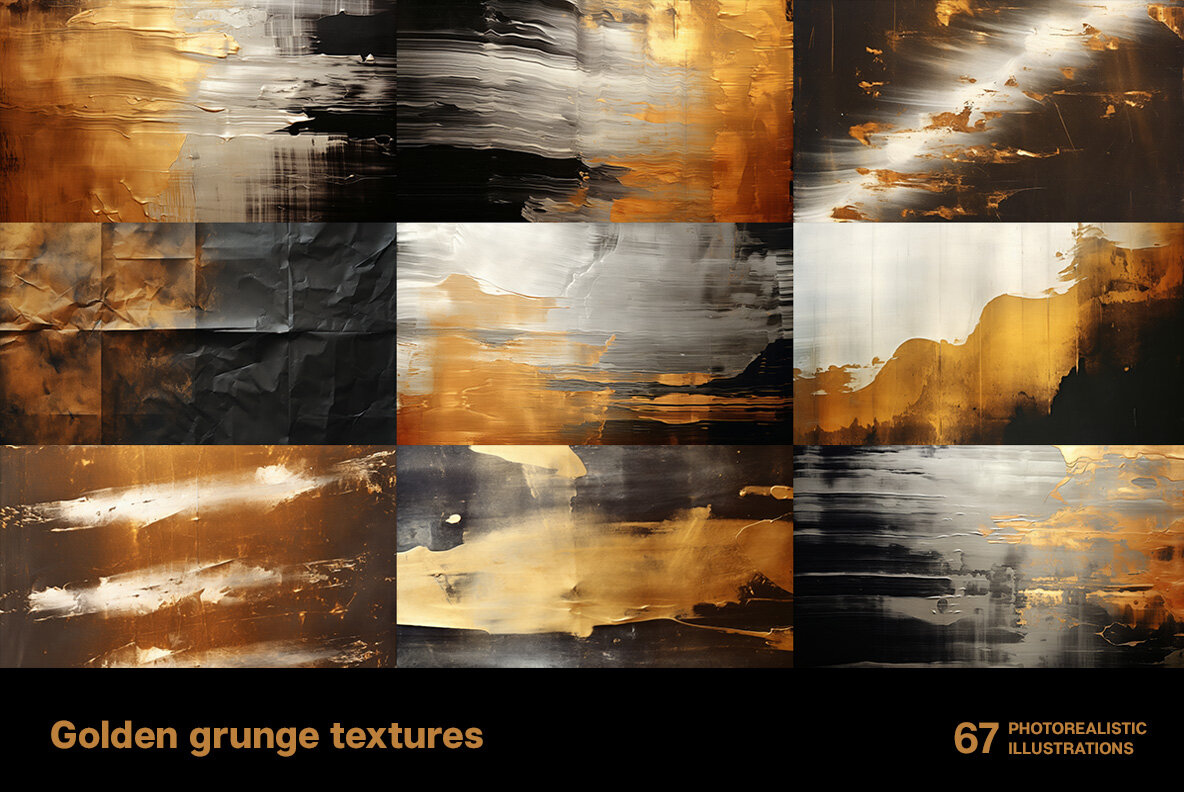 Golden Grunge Textures 5