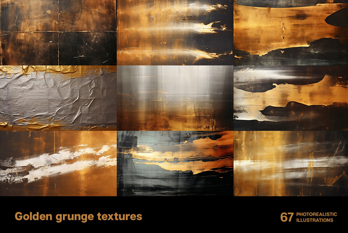 Golden Grunge Textures 7