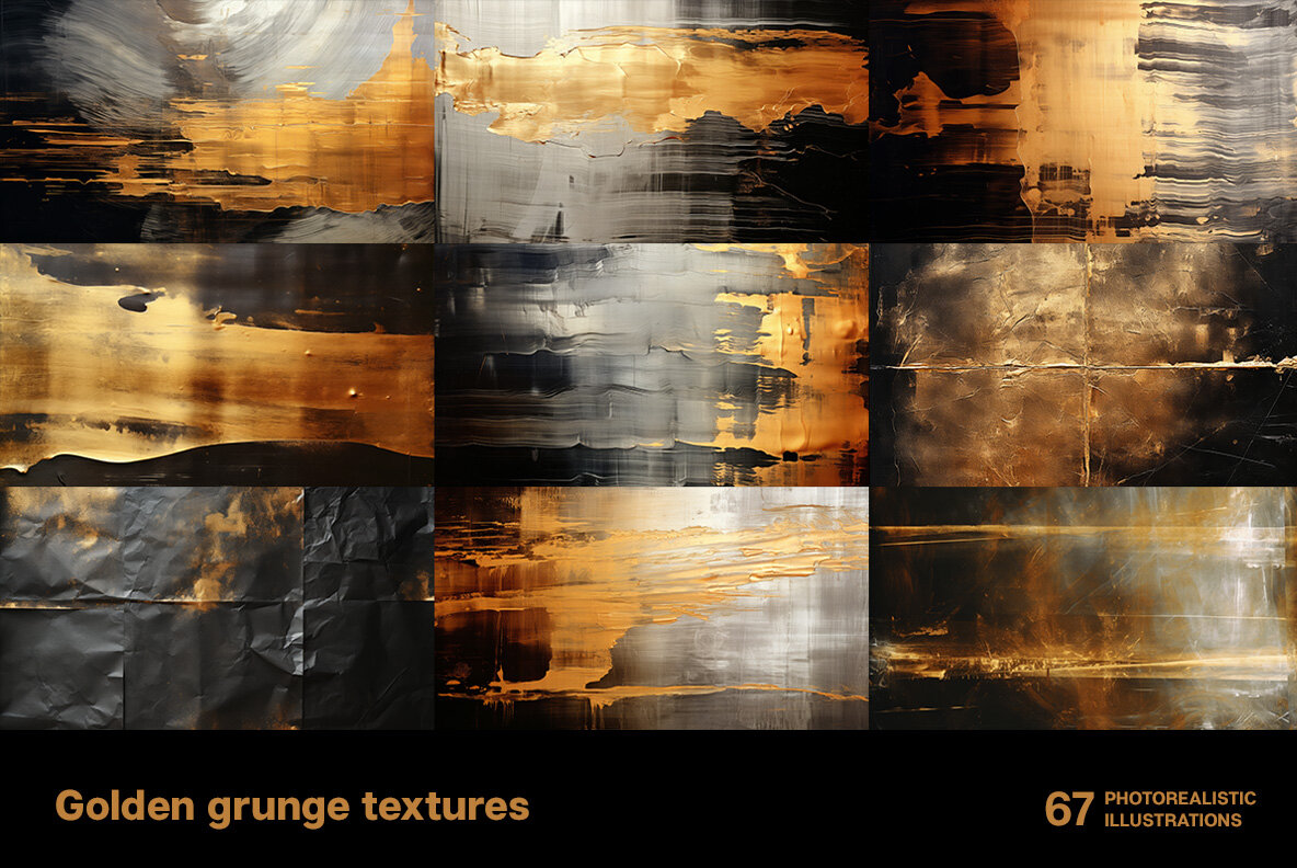 Golden Grunge Textures 8
