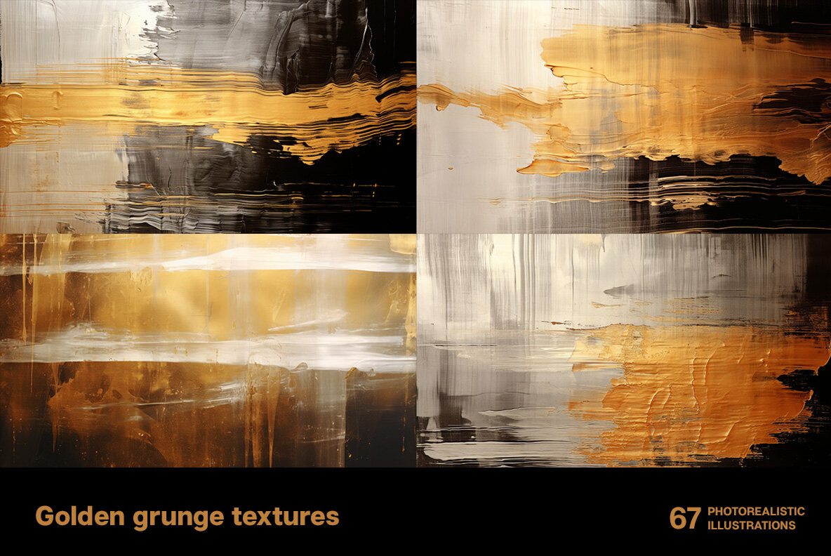Golden Grunge Textures 9