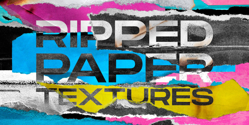 Ripped Paper Textures for Photoshop