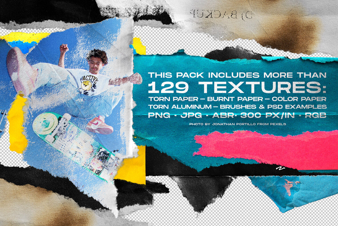 Ripped Paper Textures for Photoshop 3