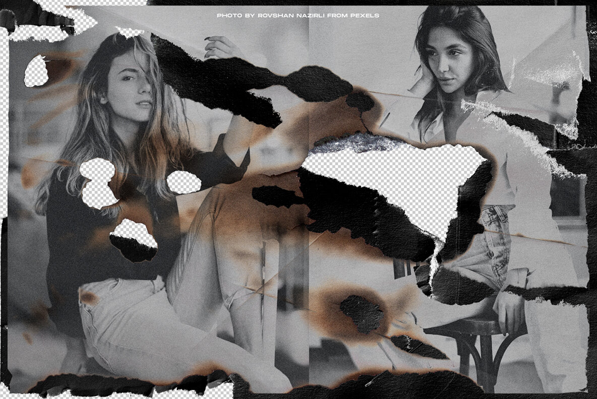 Ripped Paper Textures for Photoshop 6