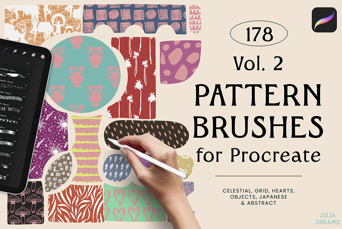 Pattern Brushes For Procreate Vol 2 1