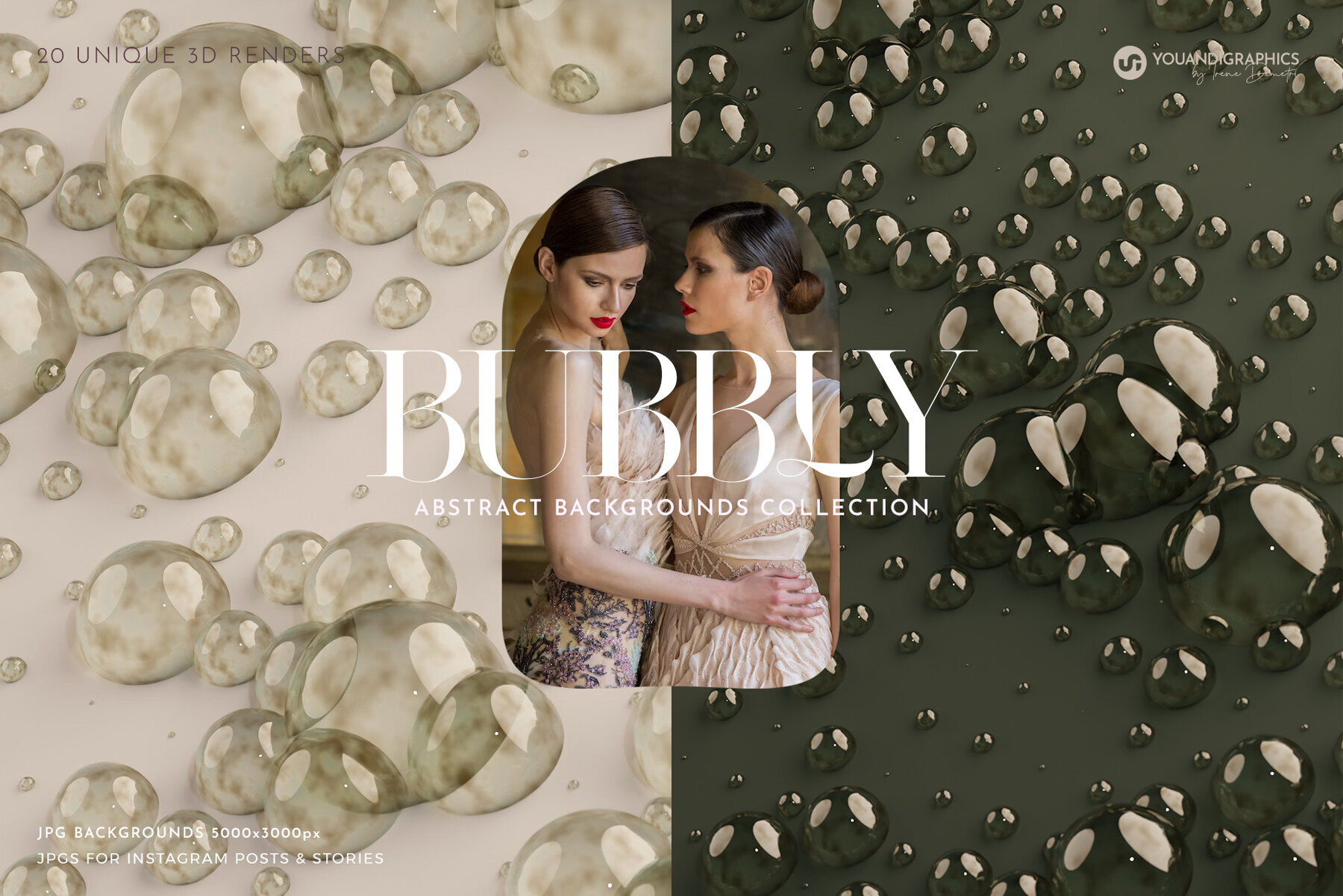 Bubbly Abstract Backgrounds 1