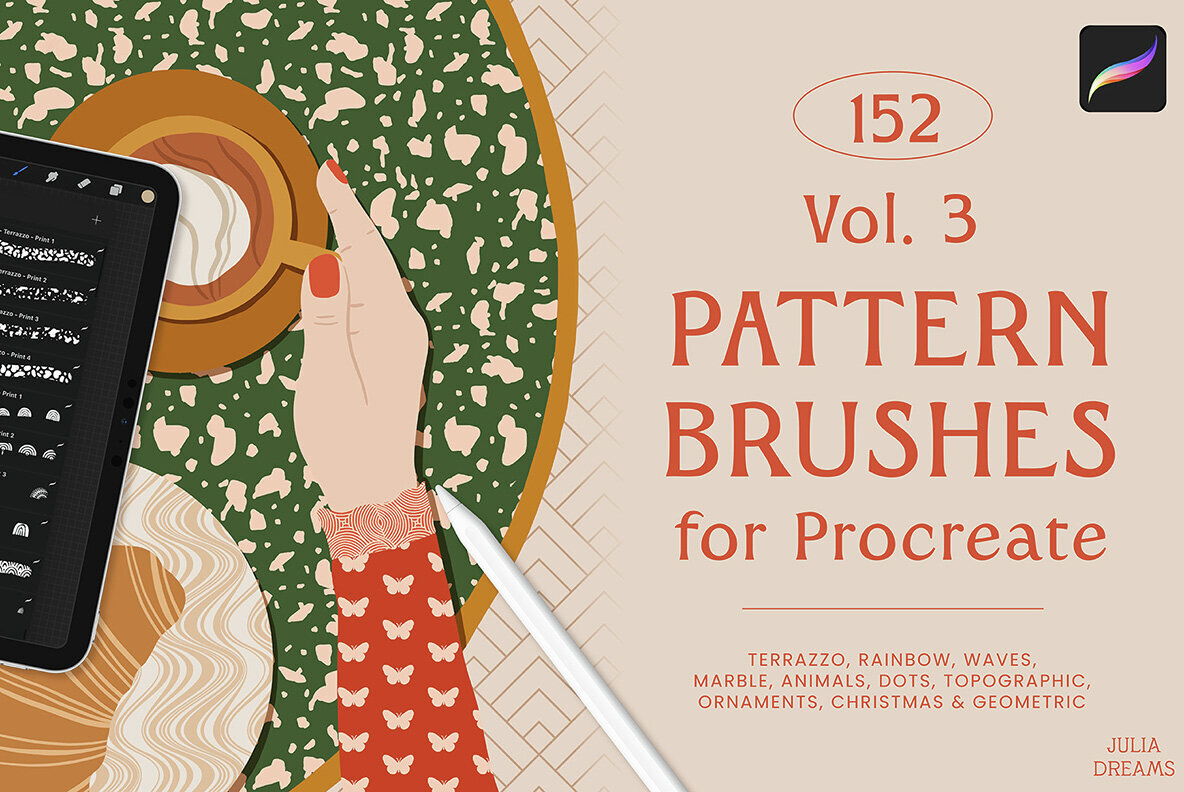 Pattern Brushes For Procreate Vol 3 1
