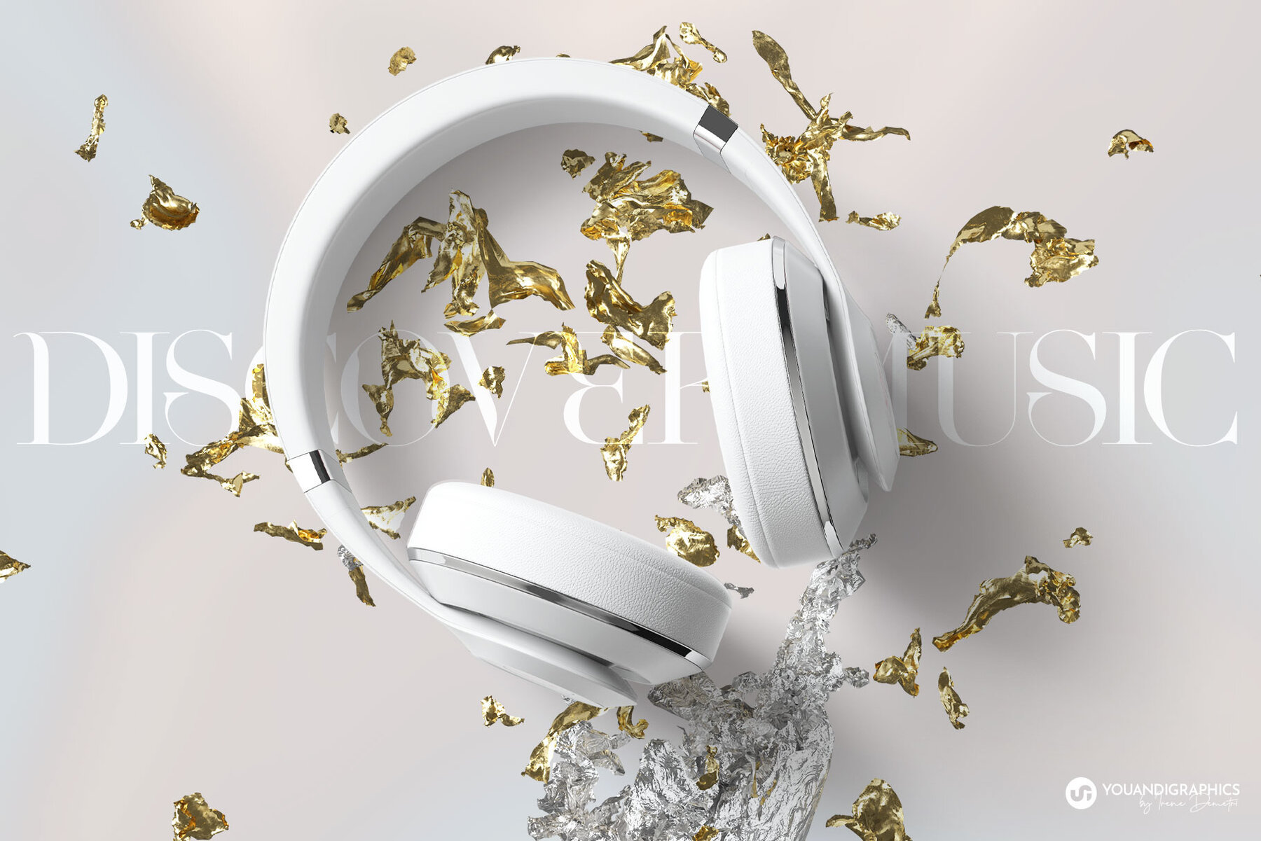 Gold   Silver Foil PNG Elements 7