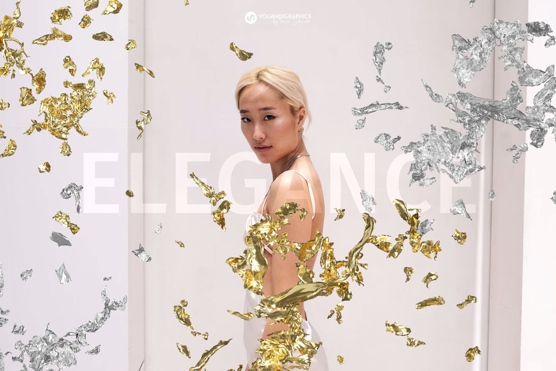 Gold   Silver Foil PNG Elements 9