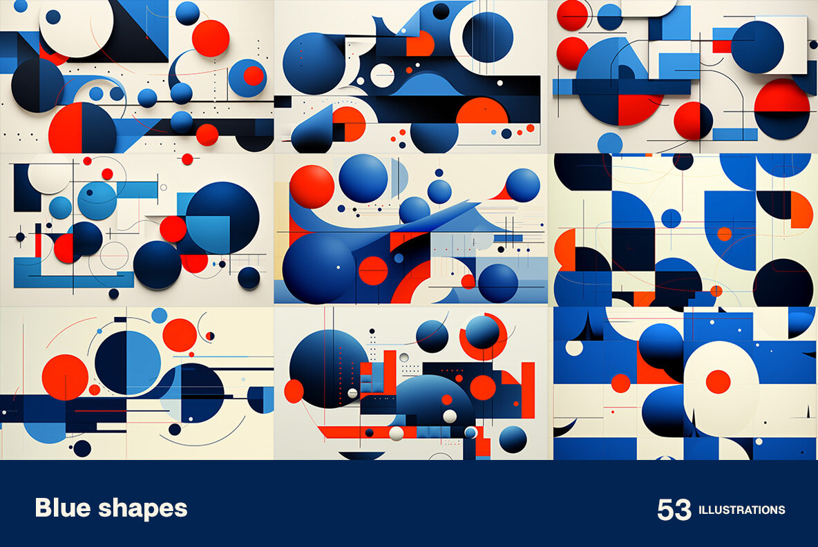 Blue Shapes 7
