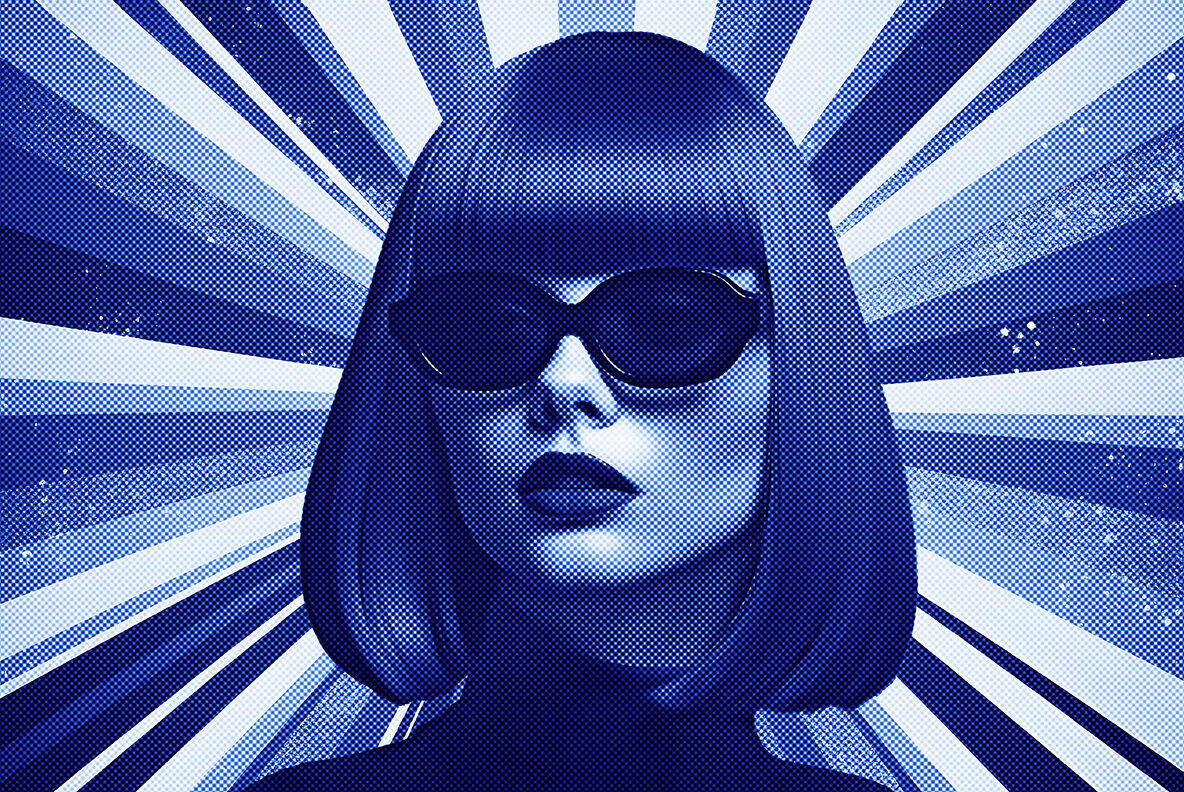 Pop Art Halftone Photo Effect 2