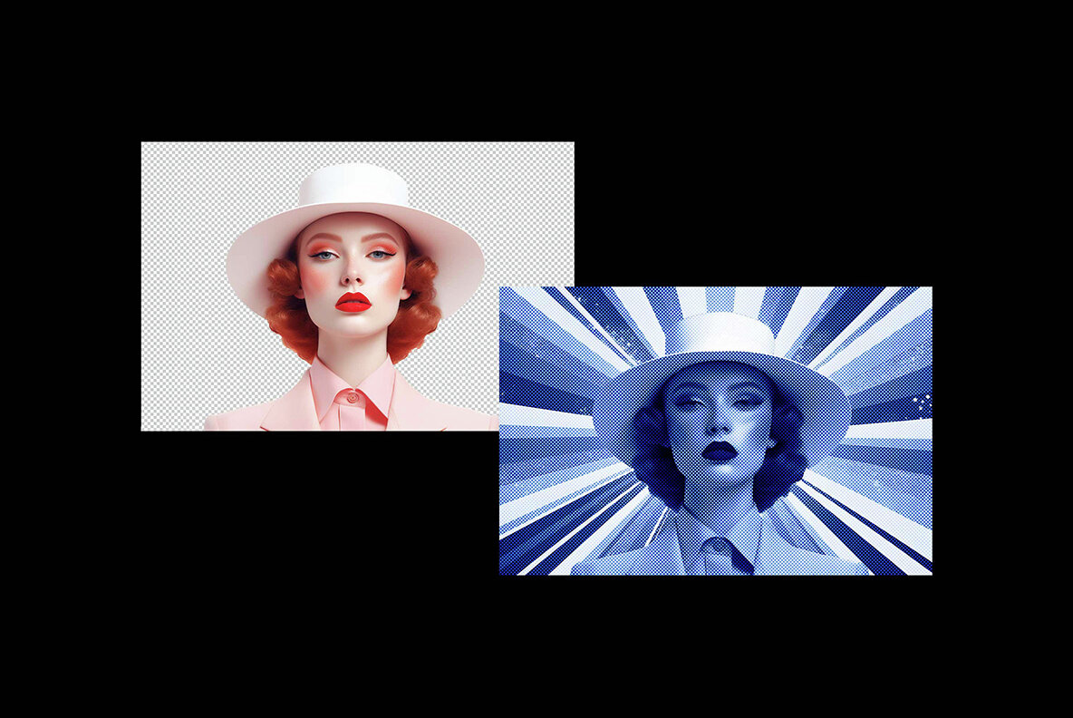 Pop Art Halftone Photo Effect 7