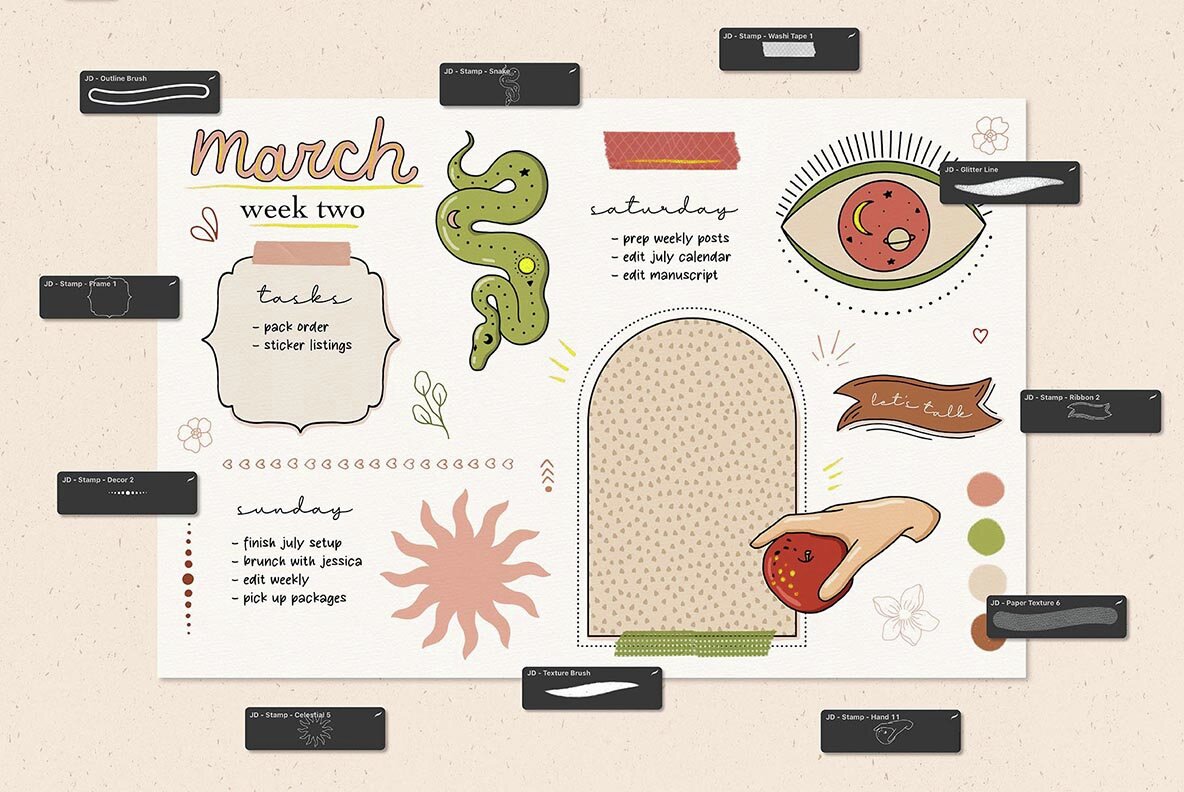 Stamps   Brushes Collection 4