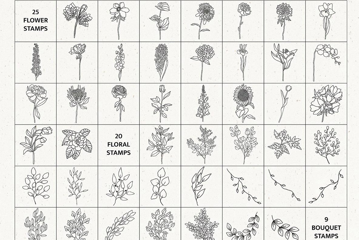 Stamps   Brushes Collection 10