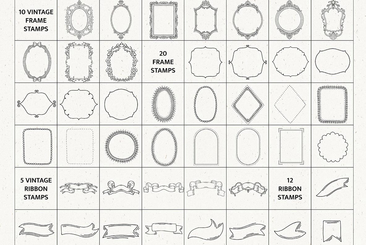 Stamps   Brushes Collection 12