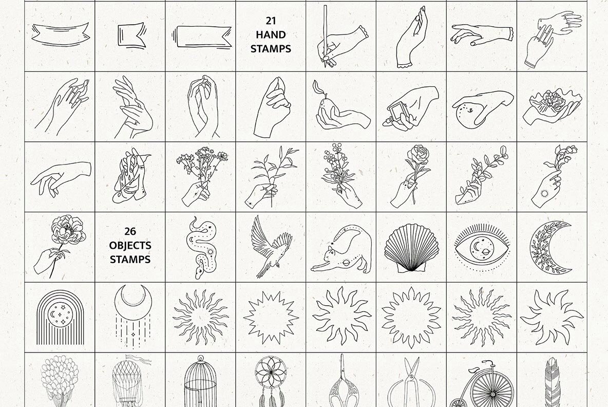 Stamps   Brushes Collection 13