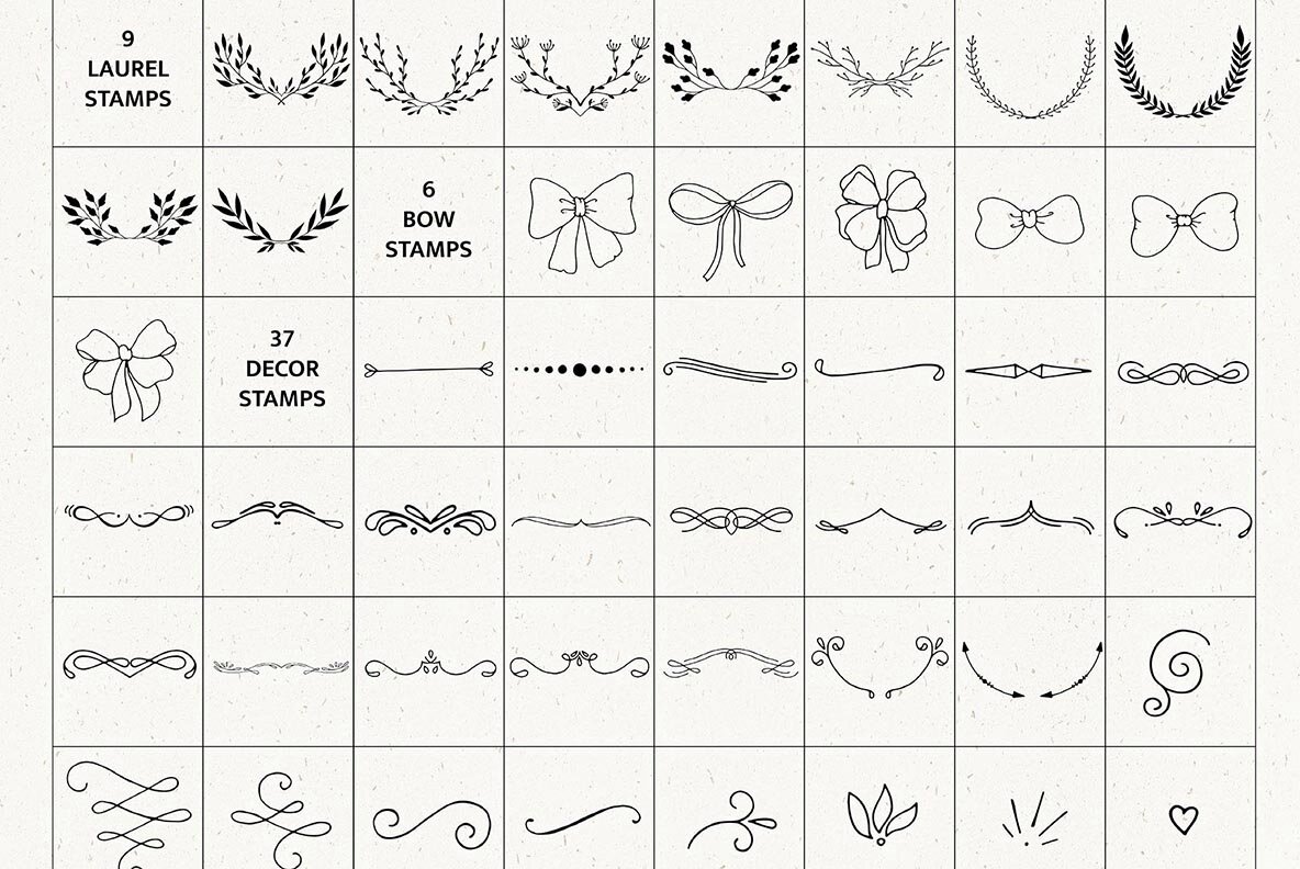 Stamps   Brushes Collection 14