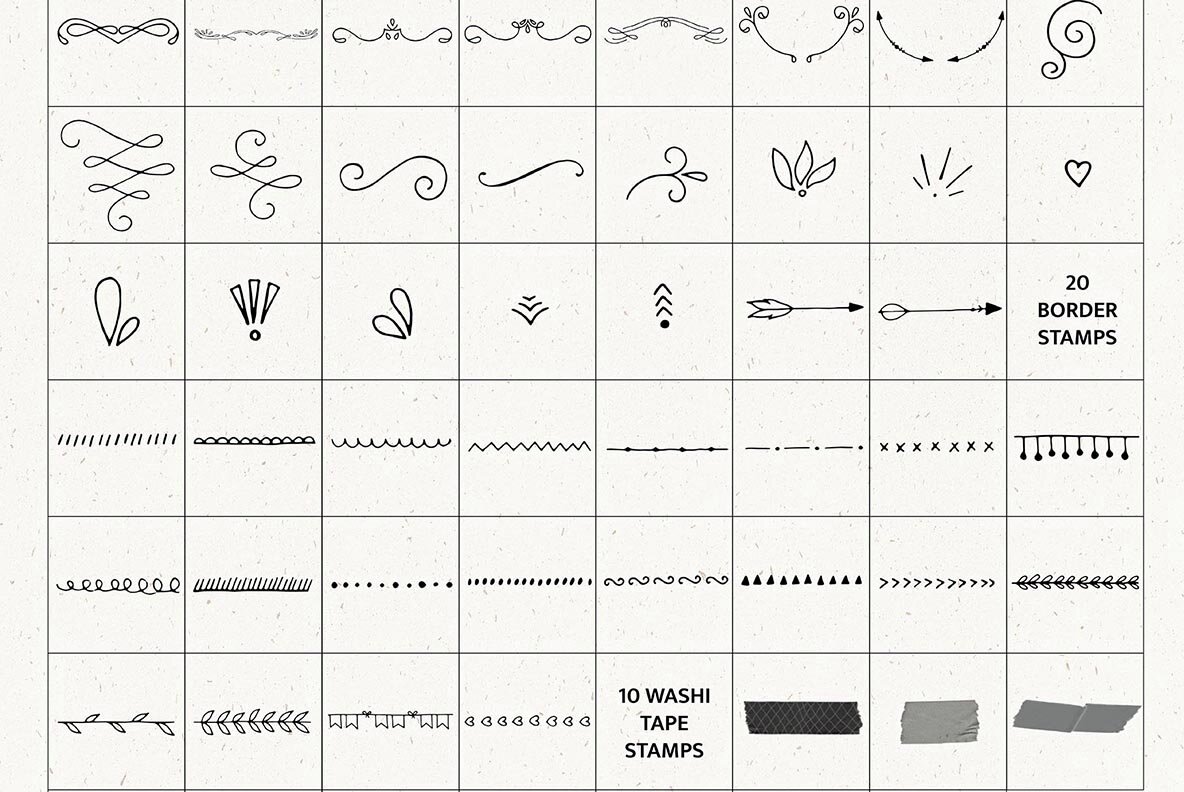 Stamps   Brushes Collection 15