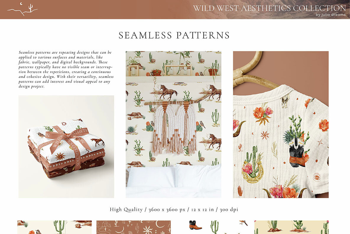 Wild West Watercolor Western Collection 3