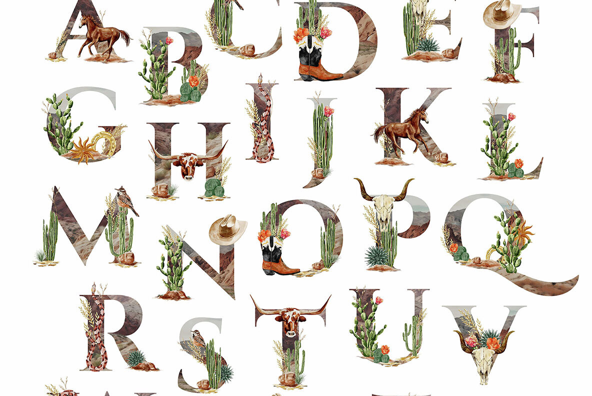 Wild West Watercolor Western Collection 6