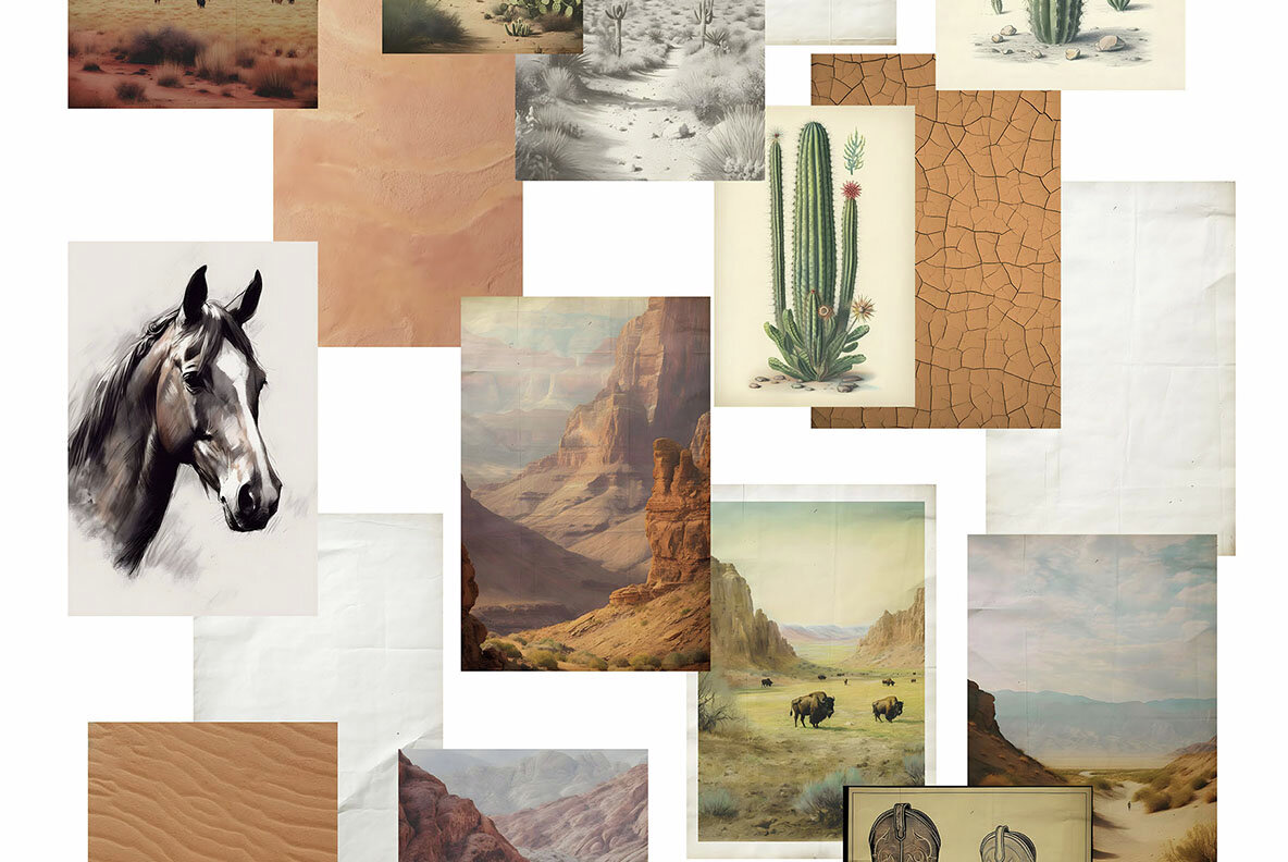 Wild West Watercolor Western Collection 14