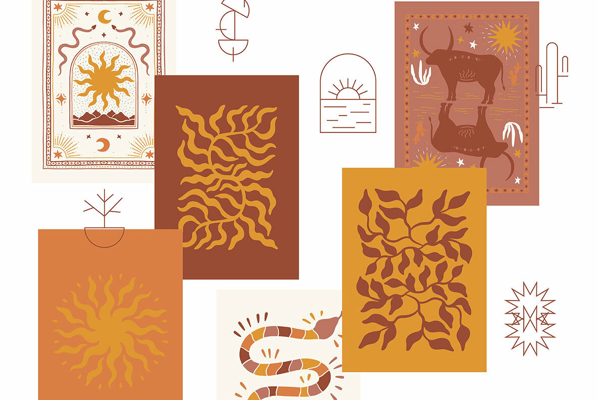 Wild West Watercolor Western Collection 16