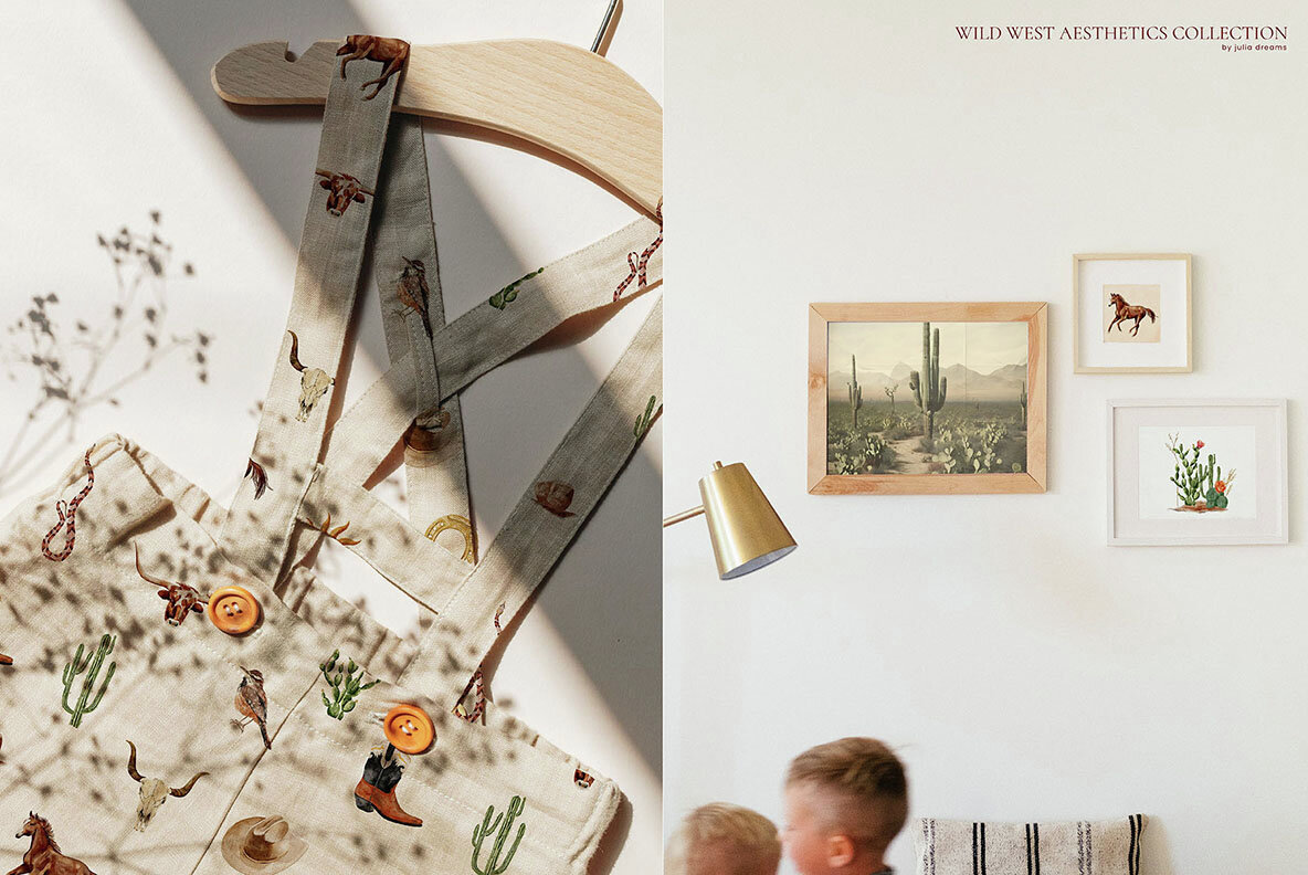 Wild West Watercolor Western Collection 19