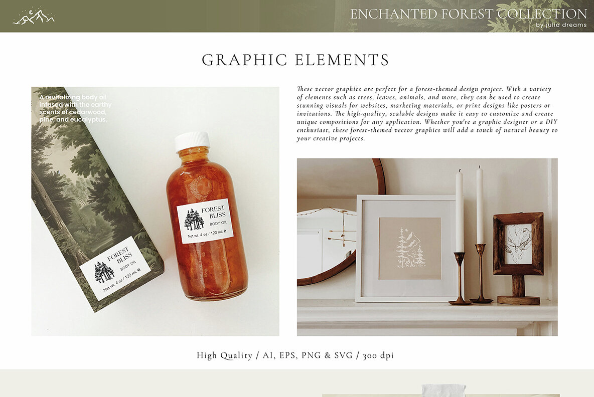 Enchanted Forest Watercolor Collection 10