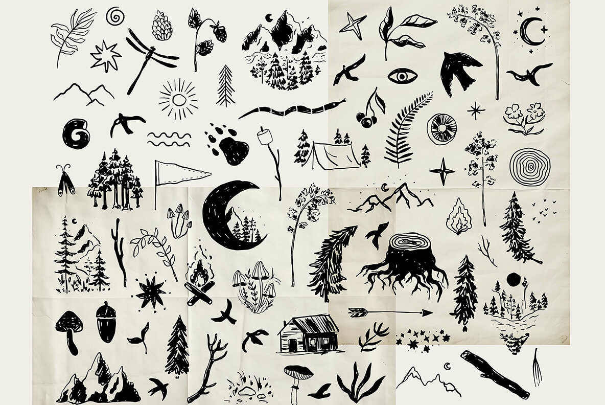 Enchanted Forest Watercolor Collection 11