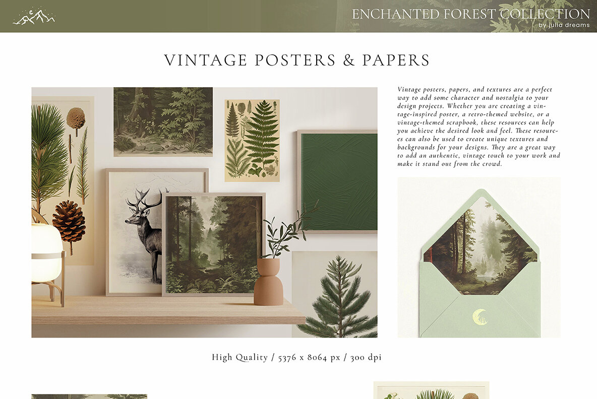 Enchanted Forest Watercolor Collection 13