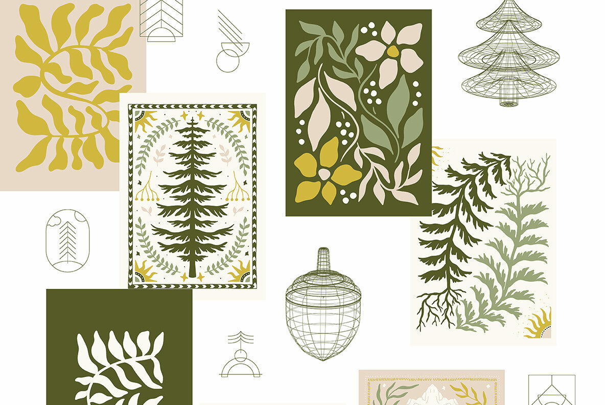 Enchanted Forest Watercolor Collection 16