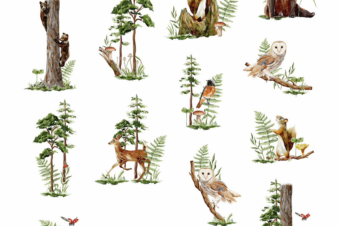 Enchanted Forest Watercolor Collection 18