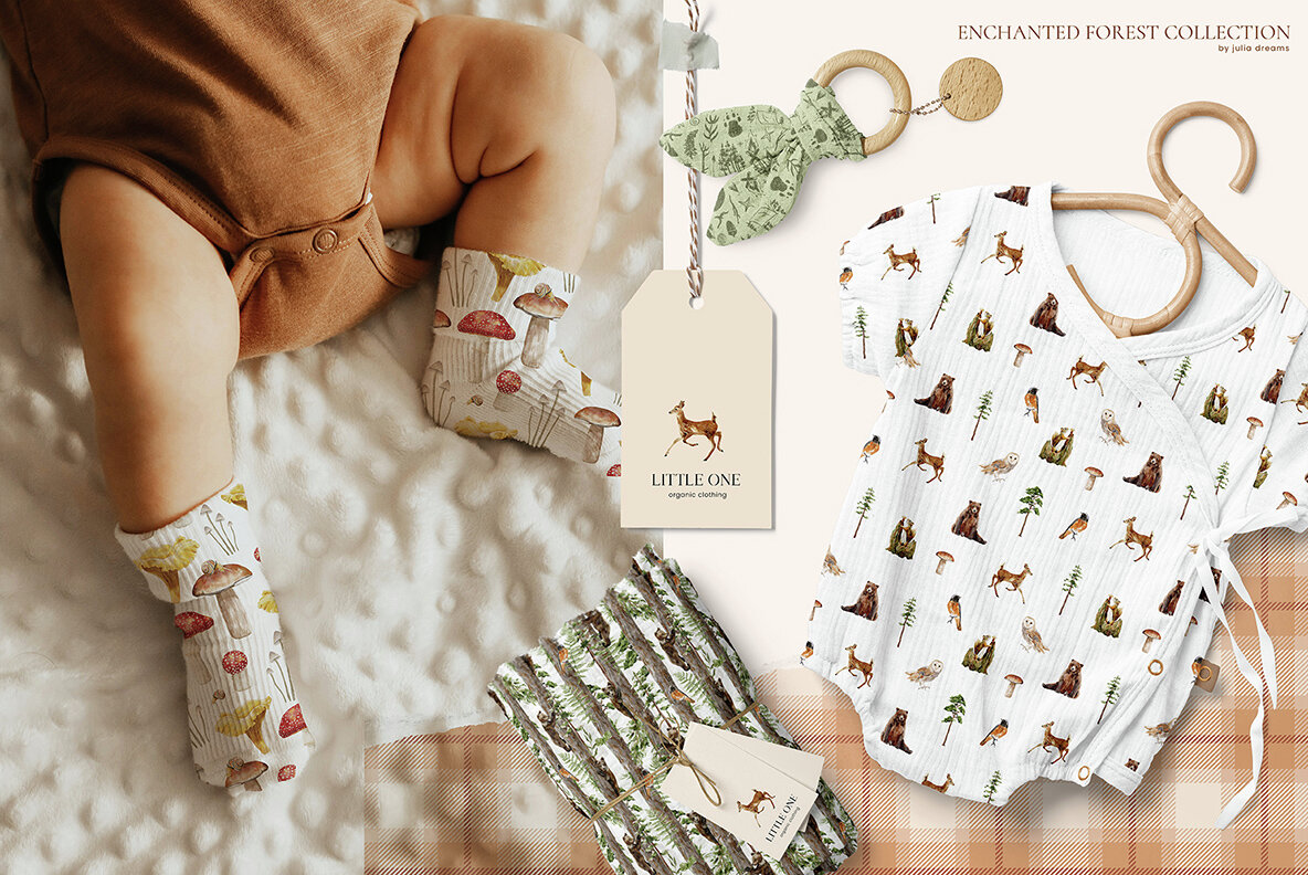 Enchanted Forest Watercolor Collection 19