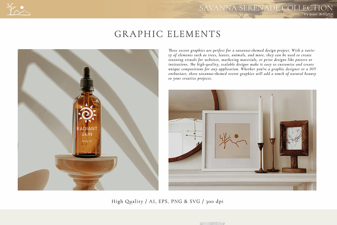 Savanna Serenade Watercolor Collection 10