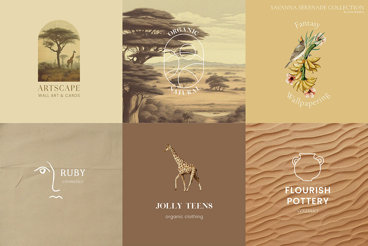 Savanna Serenade Watercolor Collection 12