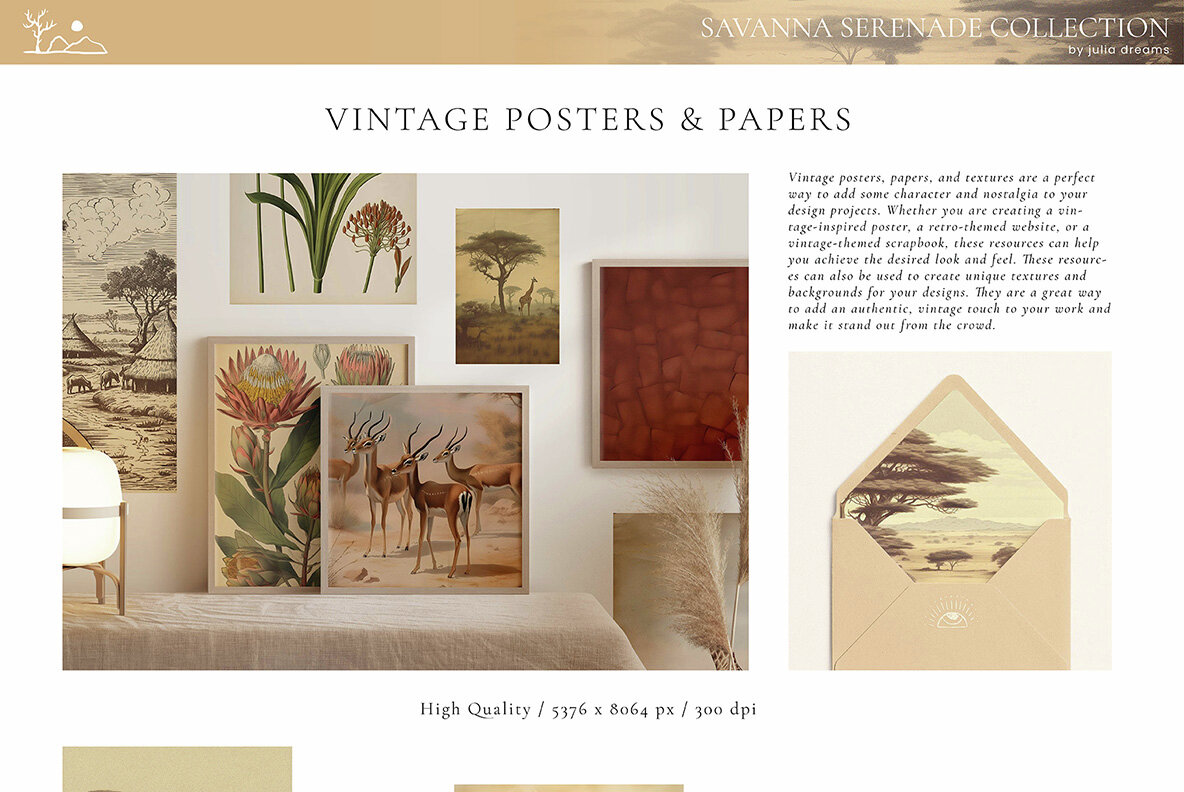 Savanna Serenade Watercolor Collection 13