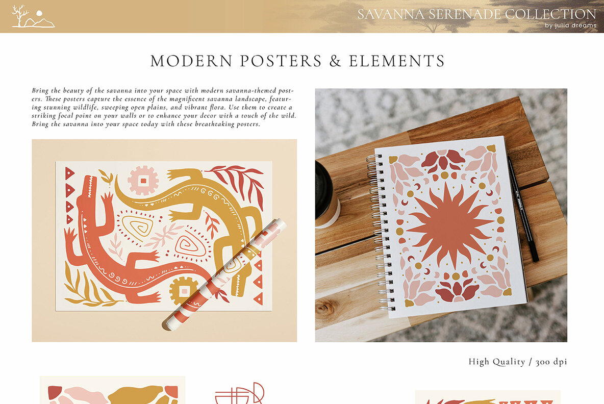 Savanna Serenade Watercolor Collection 15