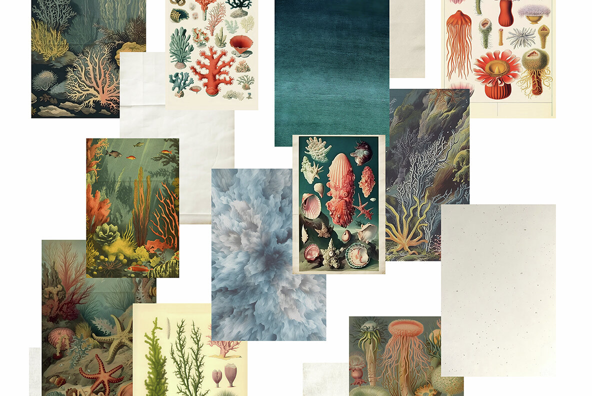 Underwater Watercolor Ocean Collection 14