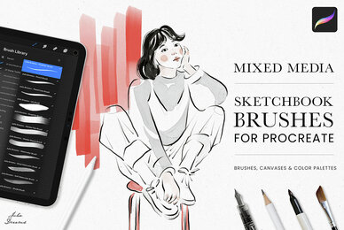 Sketchbook Procreate Brushes Mixed Media
