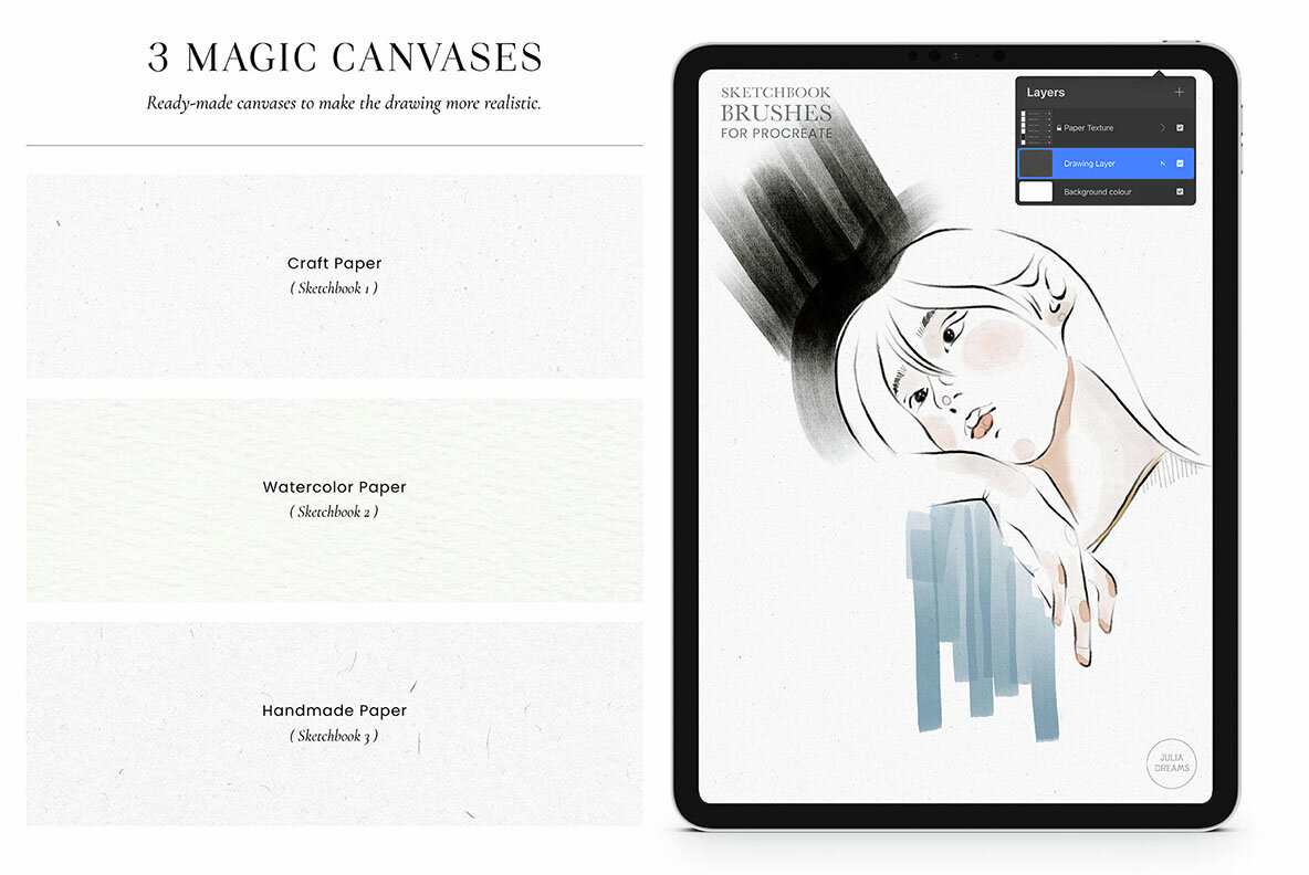 Sketchbook Procreate Brushes Mixed Media 5