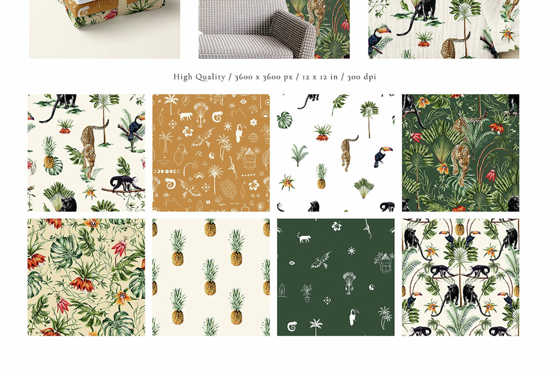 Jungle Luxe Watercolor Tropical Collection 4