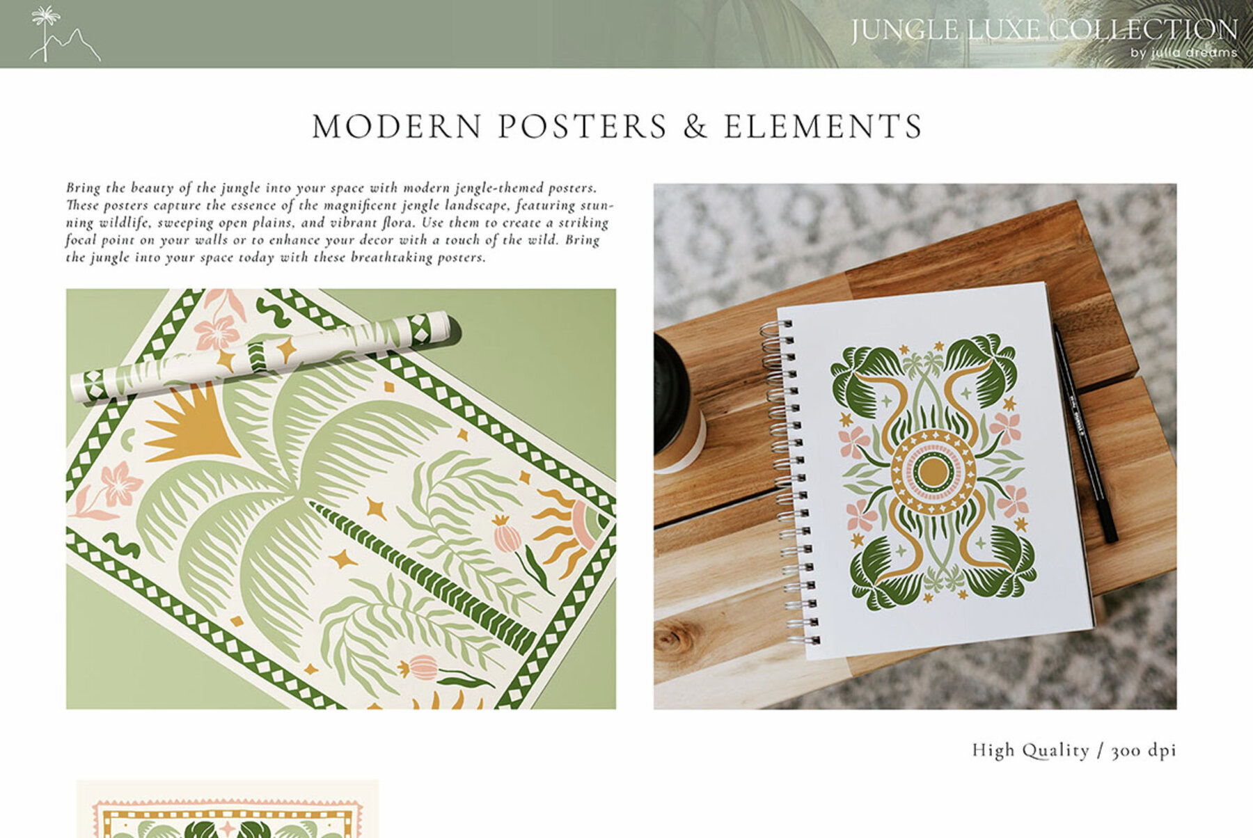 Jungle Luxe Watercolor Tropical Collection 15