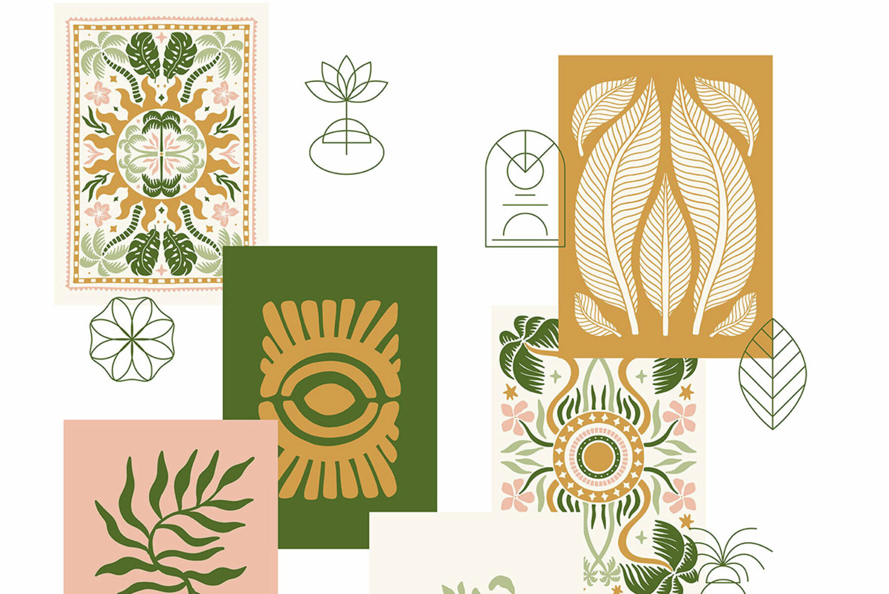 Jungle Luxe Watercolor Tropical Collection 16