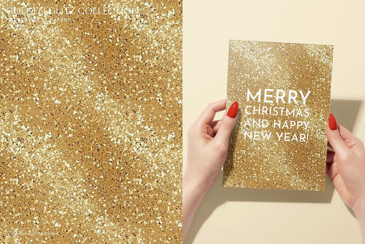 Golden Glitz Textures Gold Foil 2