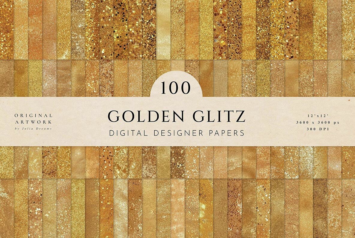 Golden Glitz Textures Gold Foil 8