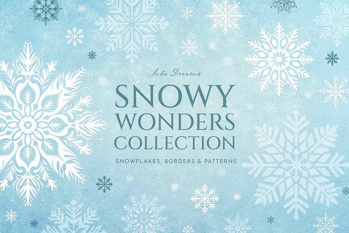 Snowy Wonders SVG Snowflakes Collection 1